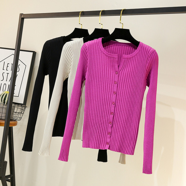 Νέο μοντέλο γυναικεία ζακέτα με στρογγυλή λαιμόκοψη