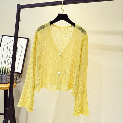 Modern női mellény hosszú ujjal és spitz nyakkivágással