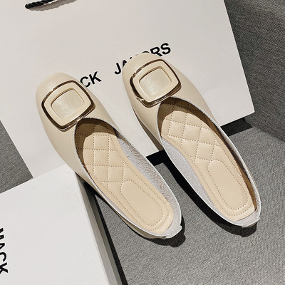 Pantofi casual de dama cu catarama din imitatie de piele in trei culori