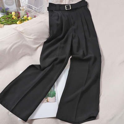 Κομψό γυναικείο παντελόνι με ψηλή μέση και ζώνη