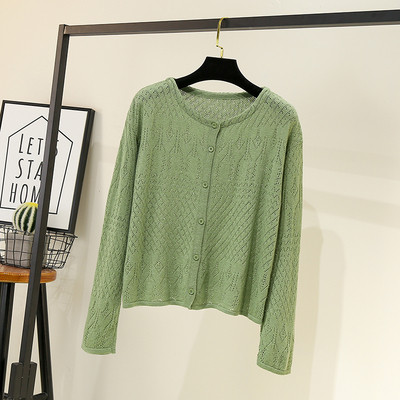 Νέα γυναικεία ζακέτα με στρογγυλή λαιμόκοψη - ρετρό στιλ