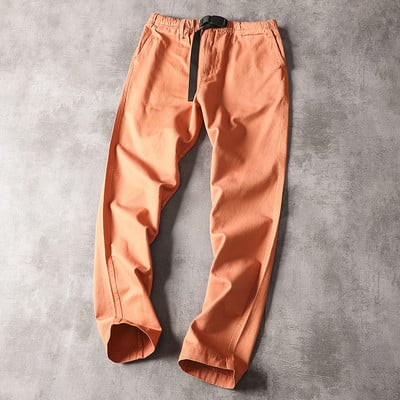 Pantaloni casual barbatesti cu centura