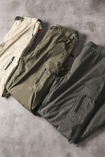 Ανδρικό μοντέρνο παντελόνι με τσέπες και ζώνη