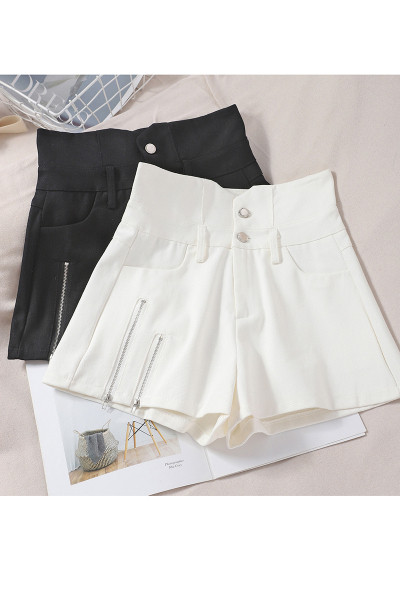 Moodsad kõrge vöökoha ja lukuelemendiga naistepüksid