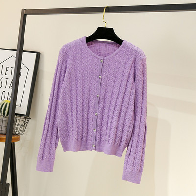 Moderna sieviešu veste ar apaļu kakla izgriezumu