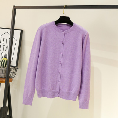 Ikdienas sieviešu veste - ar apaļu kakla izgriezumu un garām piedurknēm