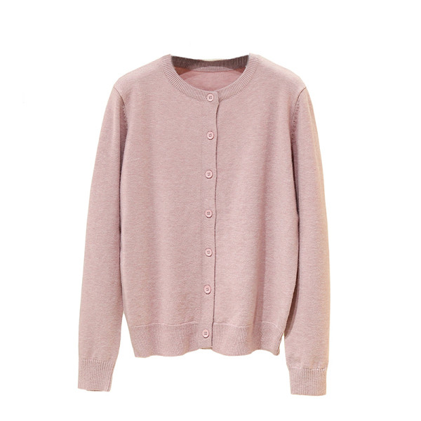 Ikdienas sieviešu veste - ar apaļu kakla izgriezumu un garām piedurknēm