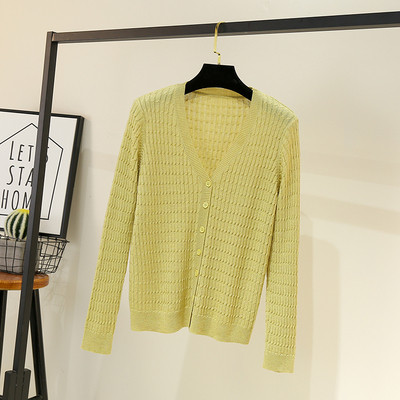 Uue mudeli naiste kampsun - spits-kaelusega ja nööpidega