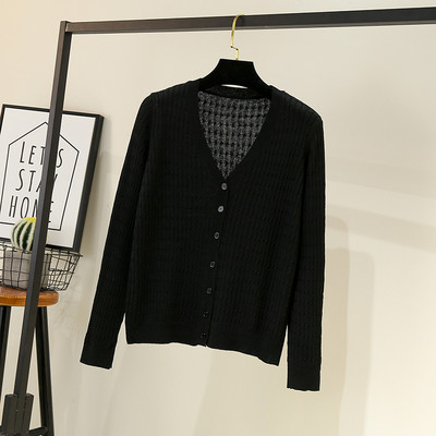 Uue mudeli naiste kampsun - spits-kaelusega ja nööpidega