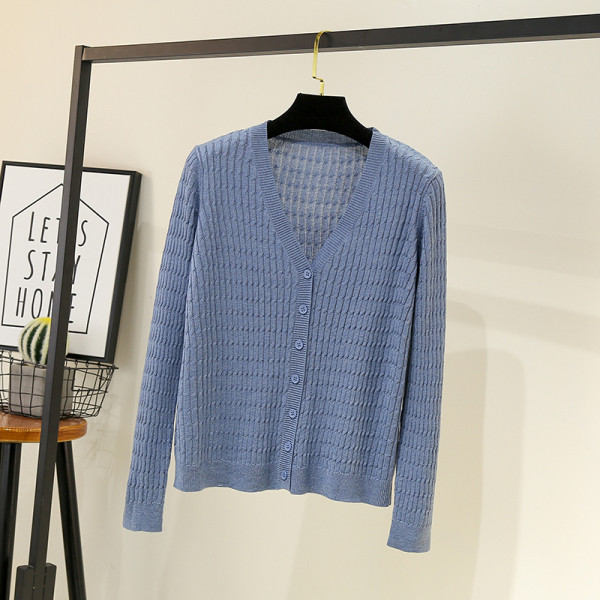 Uue mudeli naiste kampsun - spits-kaelusega ja nööpidega