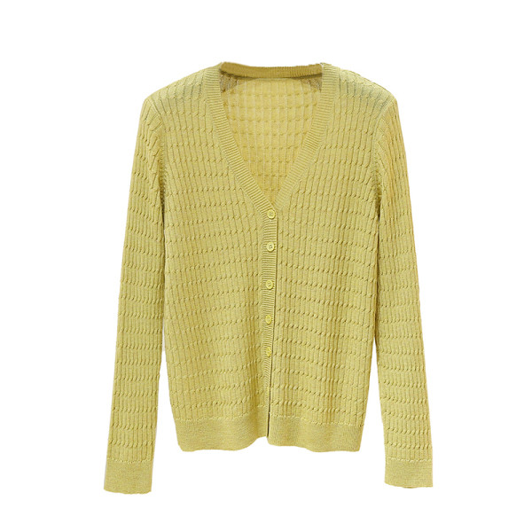 Uue mudeli naiste kampsun - spits-kaelusega ja nööpidega