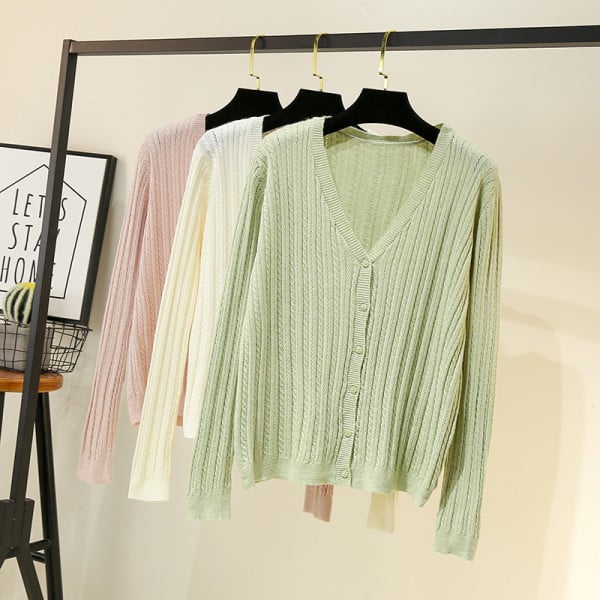 Cardigan de dama model nou cu maneci lungi