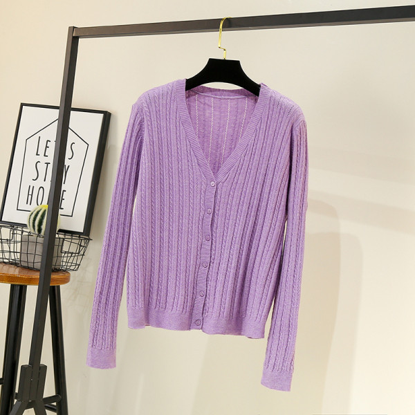 Cardigan de dama model nou cu maneci lungi