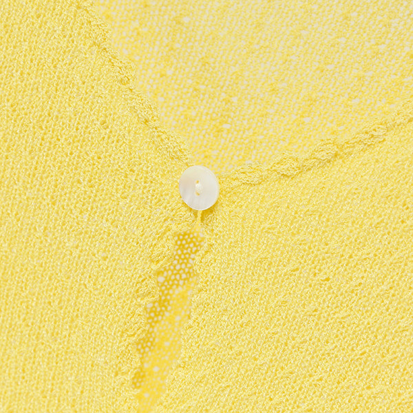 Γυναικεία μοντέρνα ζακέτα με στρογγυλή λαιμόκοψη και μακριά μανίκια