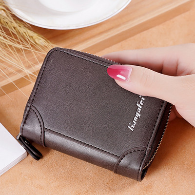 Sieviešu maks ar eko ādas rāvējslēdzēju