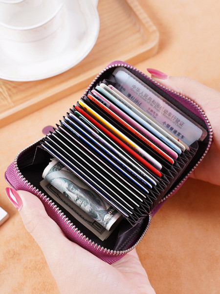 Sieviešu maks ar eko ādas rāvējslēdzēju