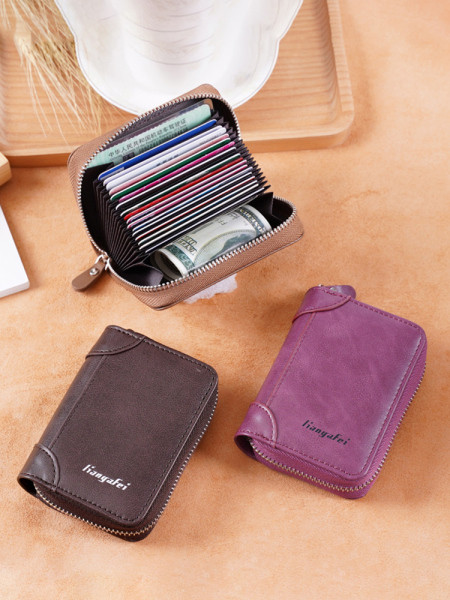 Sieviešu maks ar eko ādas rāvējslēdzēju