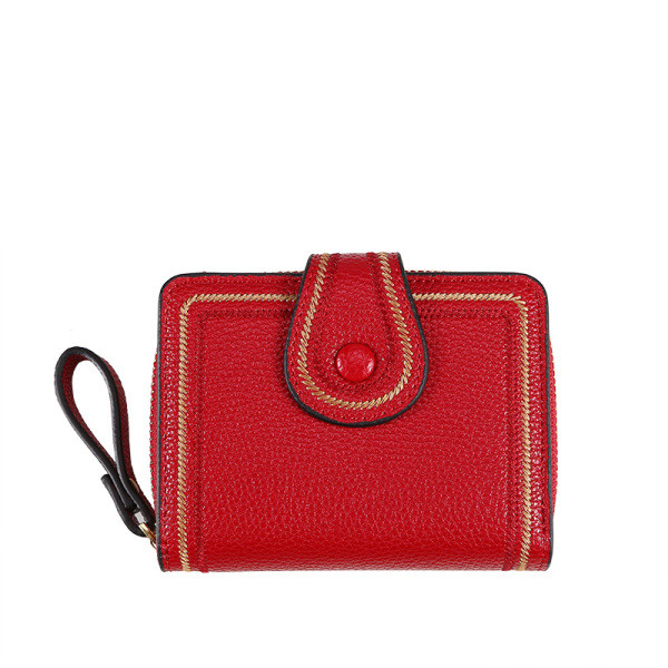 Női eco bőr pénztárca érme zsebbel