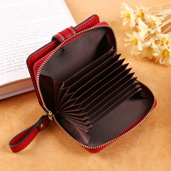 Női eco bőr pénztárca érme zsebbel