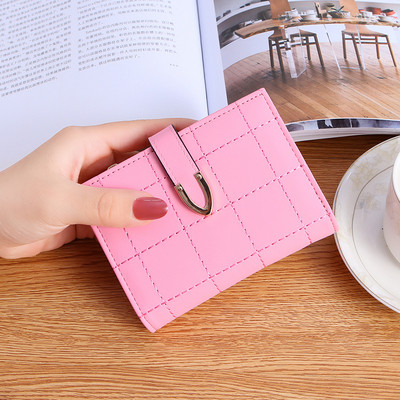 Γυναικείο πορτοφόλι με μεταλλική στερέωση από οικολογικό δέρμα