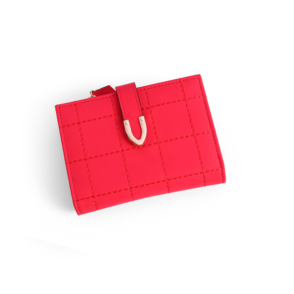 Γυναικείο πορτοφόλι με μεταλλική στερέωση από οικολογικό δέρμα