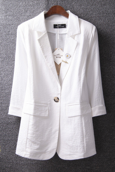 Jauna modeļa sieviešu pieguļoša jaka ar 7/8 piedurknēm