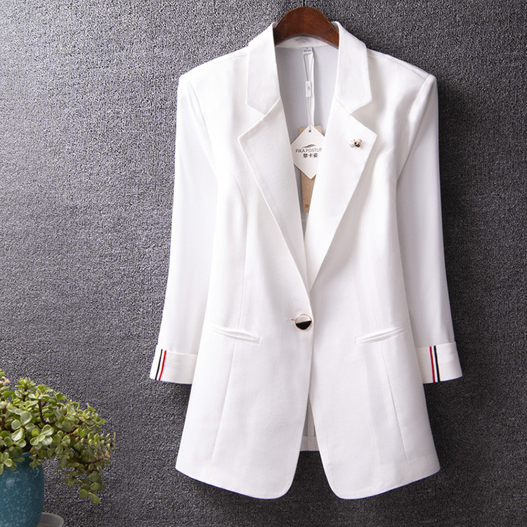 Γυναικείο σακάκι με τσέπες και 3/4 μανίκια