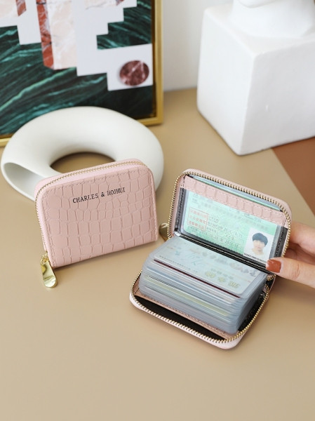 Γυναικείο πορτοφόλι με φερμουάρ και τσέπη για κέρματα