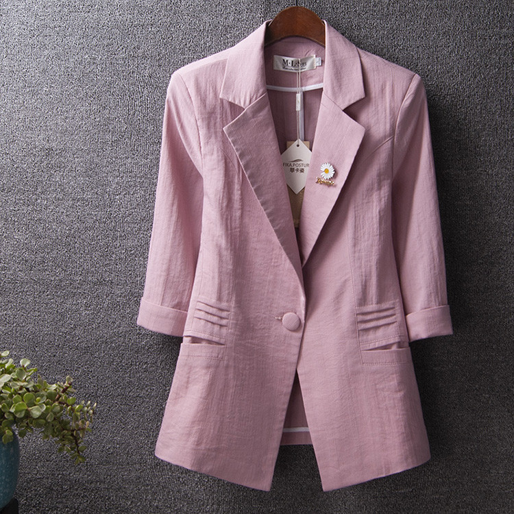 Γυναικείο μπουφάν με κουμπί και καρφίτσα