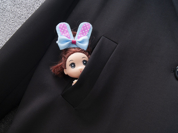 Jauna modeļa jakas taisns modelis ar apmalēm