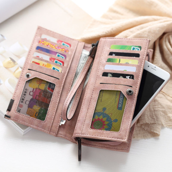 Γυναικείο έκο δερμάτινο πορτοφόλι με επιγραφή σε διάφορα χρώματα