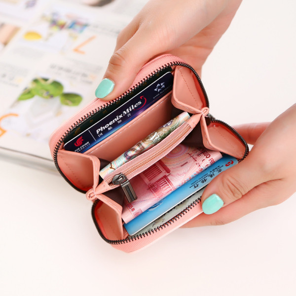 Portofel de dama in forma patrata cu fermoar