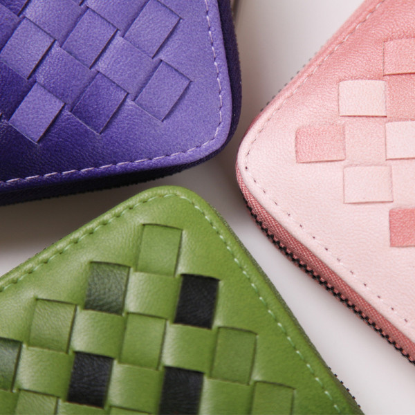 Portofel de dama in forma patrata cu fermoar