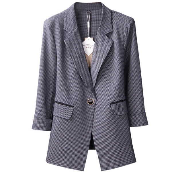 Jachetă modernă în dungi cu nasturi și buzunare - mai multe culori