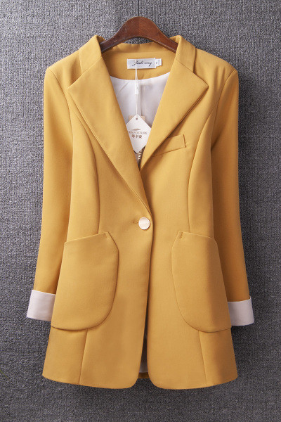 Pika liibuva taskute ja pikkade varrukatega jope