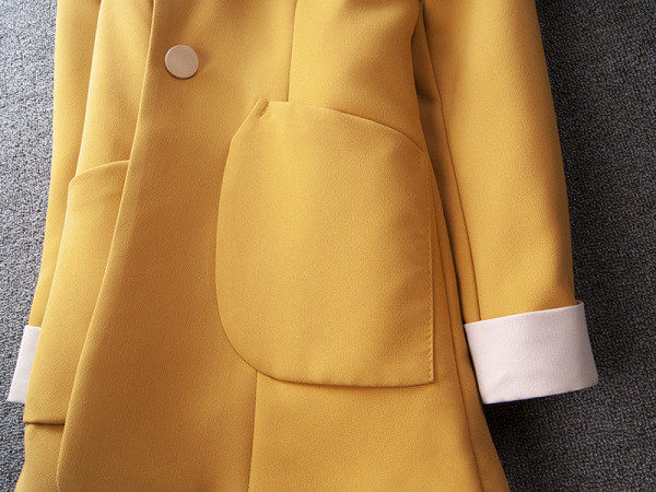 Pika liibuva taskute ja pikkade varrukatega jope