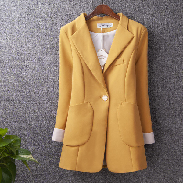 Pika liibuva taskute ja pikkade varrukatega jope