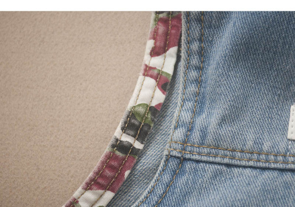 Ikdienas sieviešu īsā džinsa veste ar kapuci un saitēm