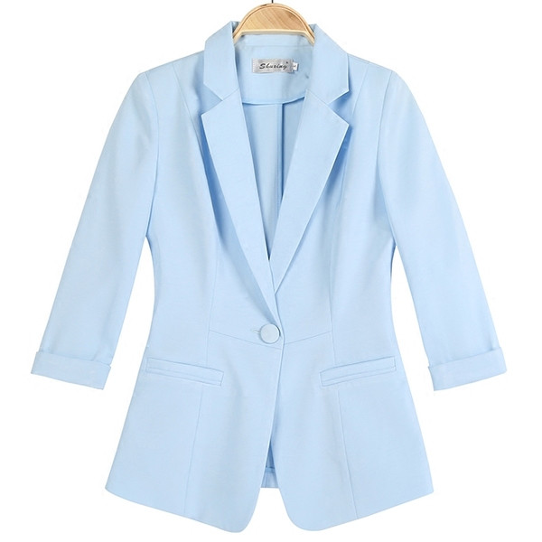 Μοντέρνο γυναικείο μπουφάν Slim μοντέλο με 3/4 μανίκια