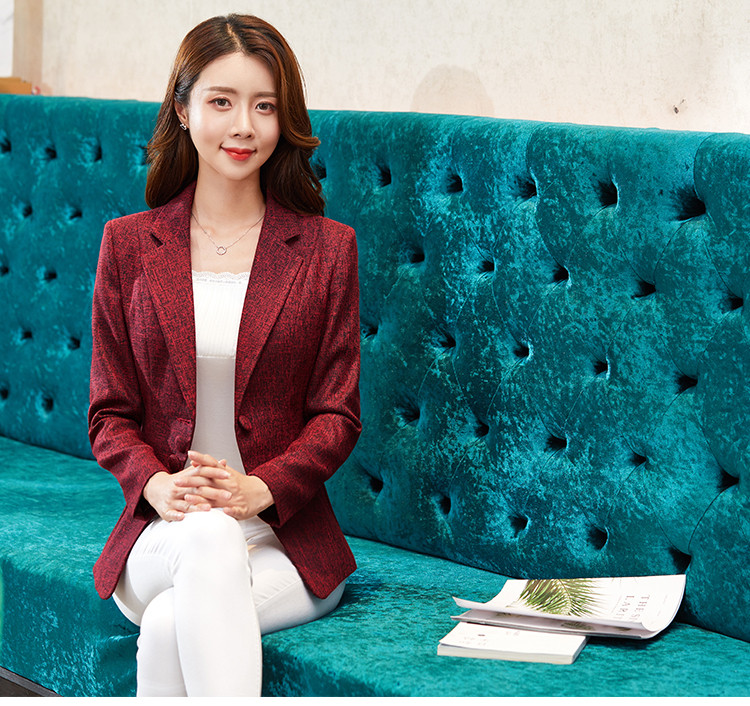 Uus mudel elegantne pikkade varrukatega naiste jakk