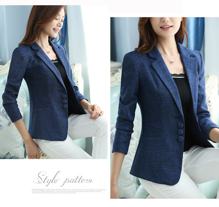 Uus mudel elegantne pikkade varrukatega naiste jakk