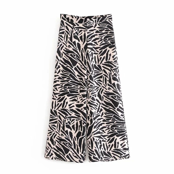 Ležerne ženske duge hlače sa životinjskim uzorkom
