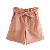 Moodsad naiste lühikesed püksid vööga – kõrge vöökoht