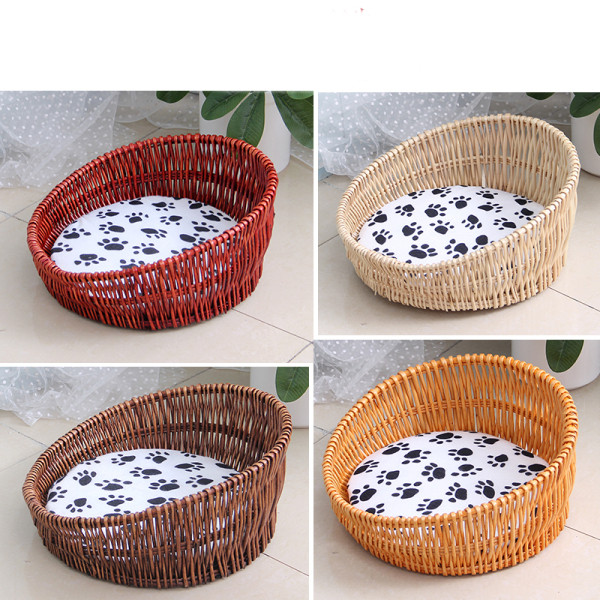 Universali kačių lova, pagaminta iš rotango