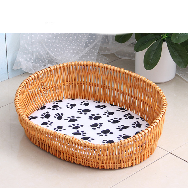 Universali kačių lova, pagaminta iš rotango