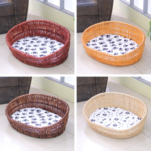 Universali kačių lova, pagaminta iš rotango