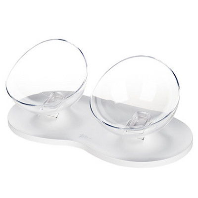 Двойна купа за храна на котки