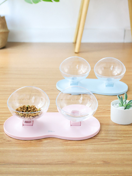 Двойна купа за храна на котки