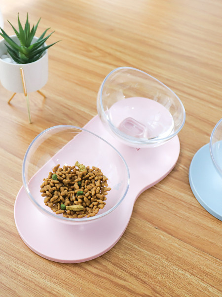 Двойна купа за храна на котки