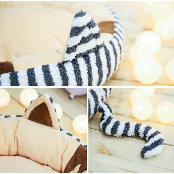 Βελούδινο κρεβάτι με στρογγυλό σχήμα